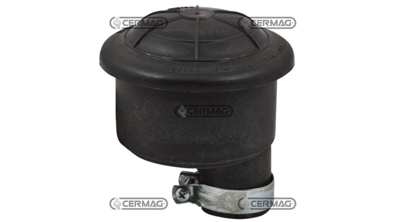 Oil-bath air filter with misaligned hole applied to BCS