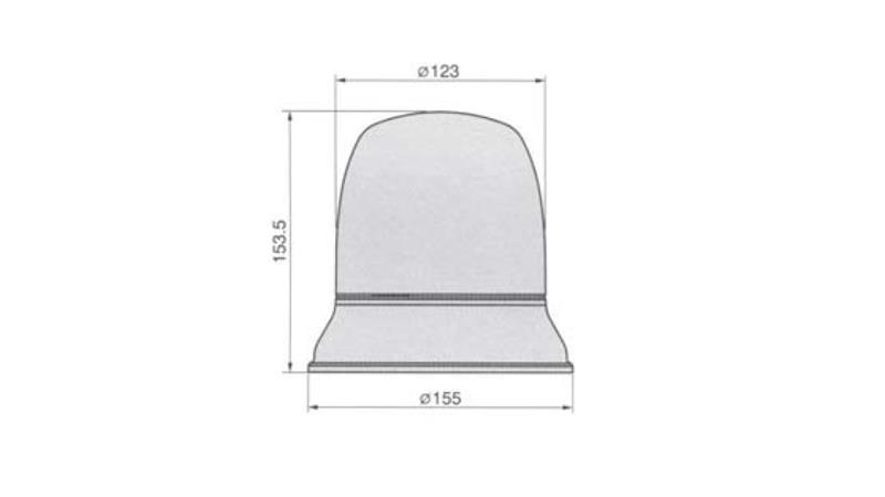 ROTACIJSKA LUČ    12V MAGNETNA 