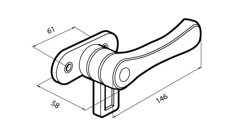ZAPIRALO ZA OKNO    LEVO  