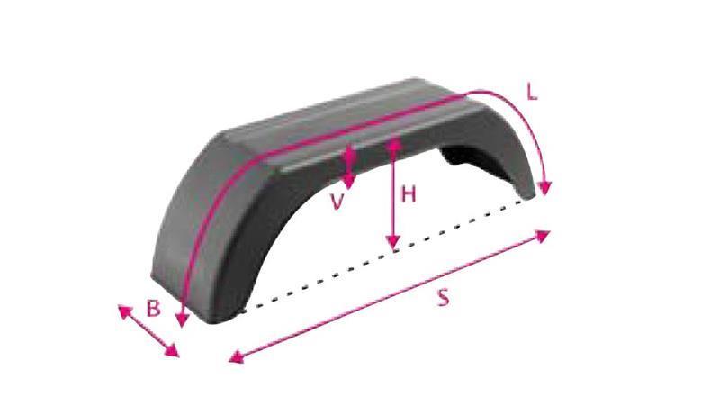 PLASTIČNI BLATNIK ZA DIMENZIJO KOLESA 8”