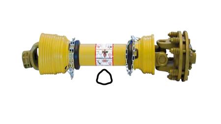 KARDANSKA GRED    Z NAZOBČENIM PROFILOM IN LAMELNO SKLOPKO kat. 6 dolžine 1000mm    