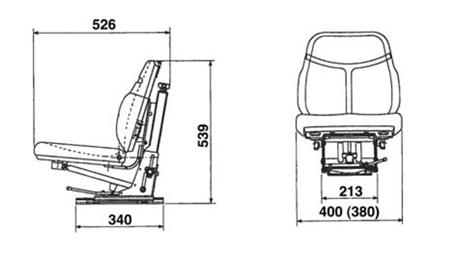 SEDEŽ Z NAVPIČNIM VZMETENJEM SC74    IZ UMETNEGA USNJA   