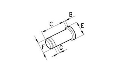 ZATIČ ZA VILICE Z GLAVO 6 mm (25kom)