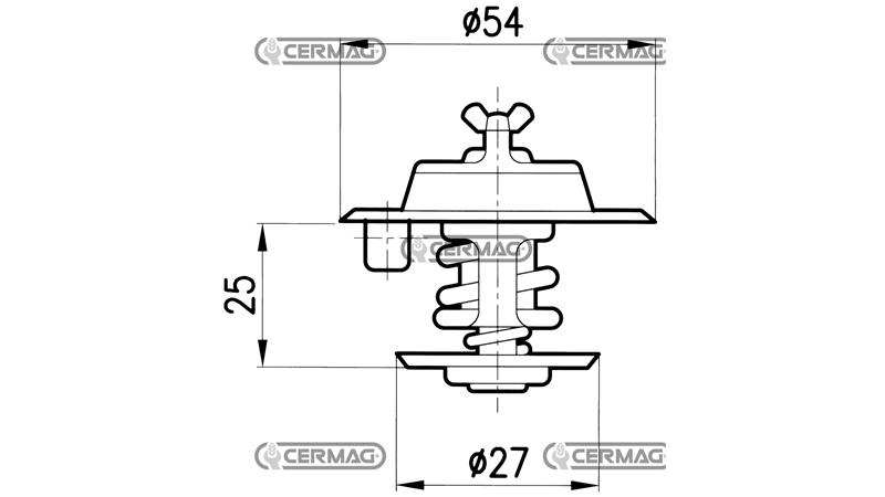 TERMOSTAT ZA MOTOR FIAT-NEW HOLLAND
