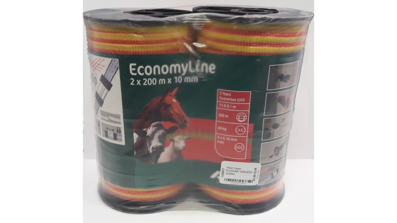 TRAK 10mm ECONOMY ORANŽEN 2x200m