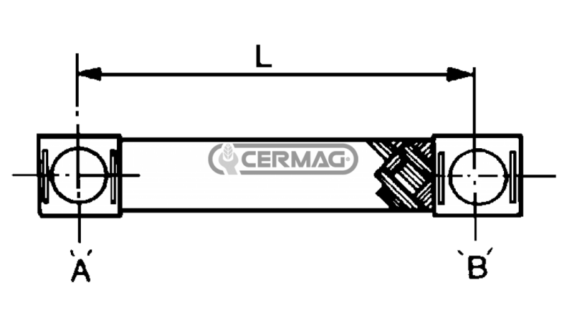 MASIVNI KABEL DOLŽINE 500 MM