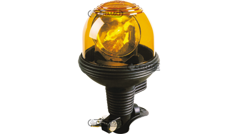 ROTACIJSKA LUČ 12/24 V    S PRITRDITVENIM SPOJEM IN POLIKARBONATNO KUPOLO   