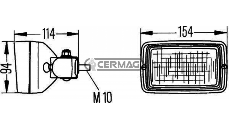 DELOVNA LUČ FF-H3   S ŠIROKO RAZSVETLJAVO  