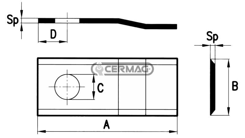 UKRIVLJENI NOŽI ZA ROTACIJSKO 88x40 (25kom)