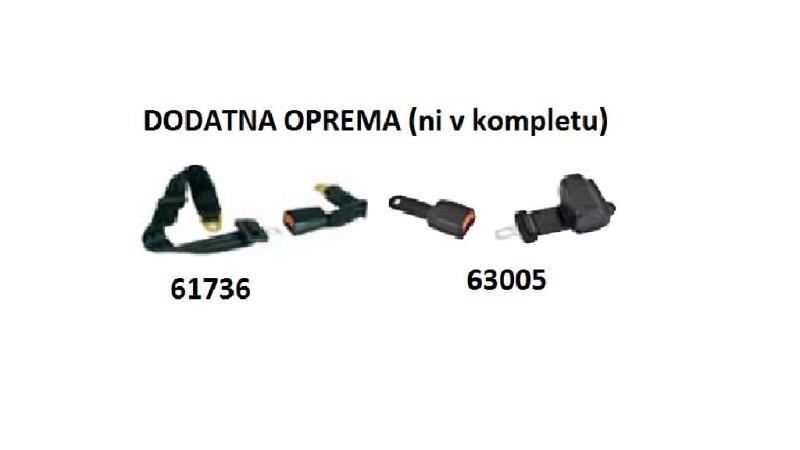 SEDEŽ Z PNEVMATSKIM VZMETENJEM M98 IZ TKANINE