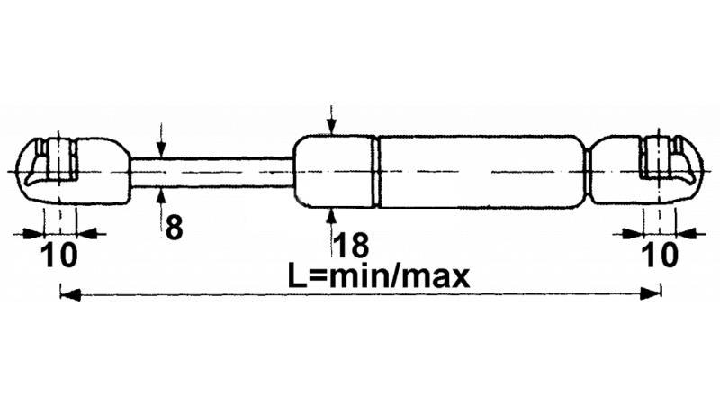 PLINSKI AMORTIZER Lmin 305 Lmax 530 F150