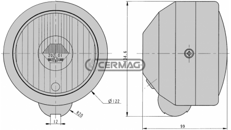 KOVINSKI ŽAROMET    120mm 3 FUNKCIJAMI  