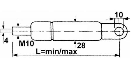 PLINSKI AMORTIZER Lmin 181 Lmax 230 F400