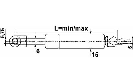 PLINSKI AMORTIZER Lmin 169 Lmax 224 F120