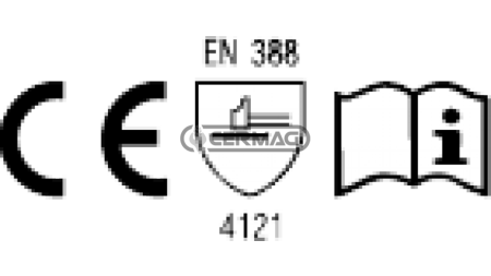 ROKAVICE BOMBAŽ-NBR MODRE ŠT. 10(12 parov)