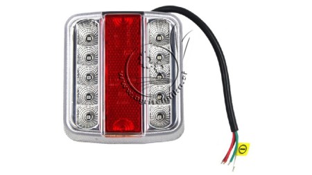 LED ZADNJA LUČ ZA PRIKOLICO KOMBINIRANA 4 FUNKCIJE 12V BELA