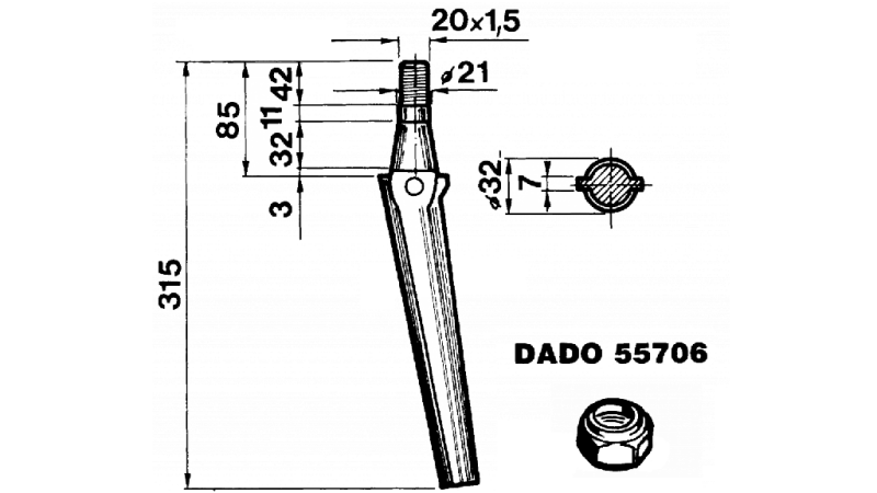 NOŽ ZA VRTAVKASTO BRANO 