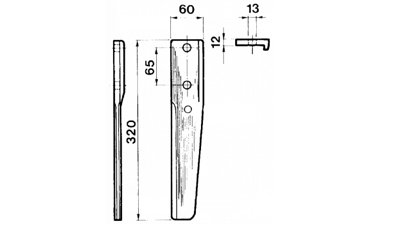 NOŽ ZA VRTAVKASTO BRANO BREVIGLIERI LEVI TB422