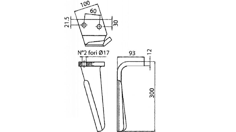 NOŽ ZA VRTAVKASTO BRANO ALPEGO DESNI