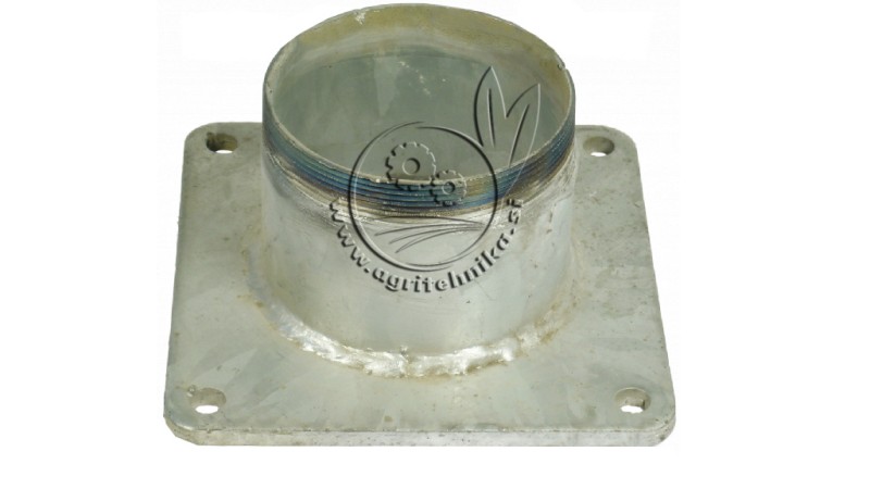 POCINKANA KVADRATNA PRIROBNICA   Z NAVOJEM fi 100  