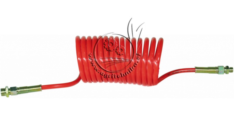 SPIRALNA ZRAČNA CEV ZA ZAVORE    16x1,5-22x1,5 RDEČA   