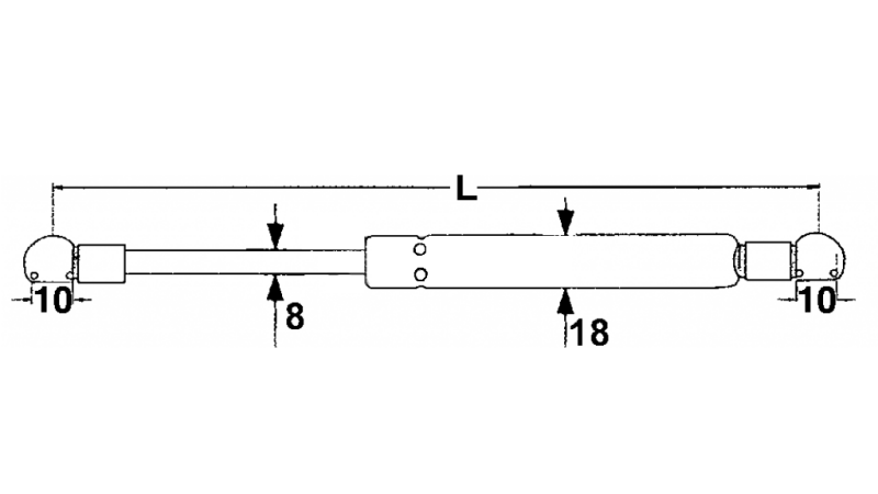 PLINSKI AMORTIZER FIAT-NEW HOLAND Lmin 325 Lmax 560