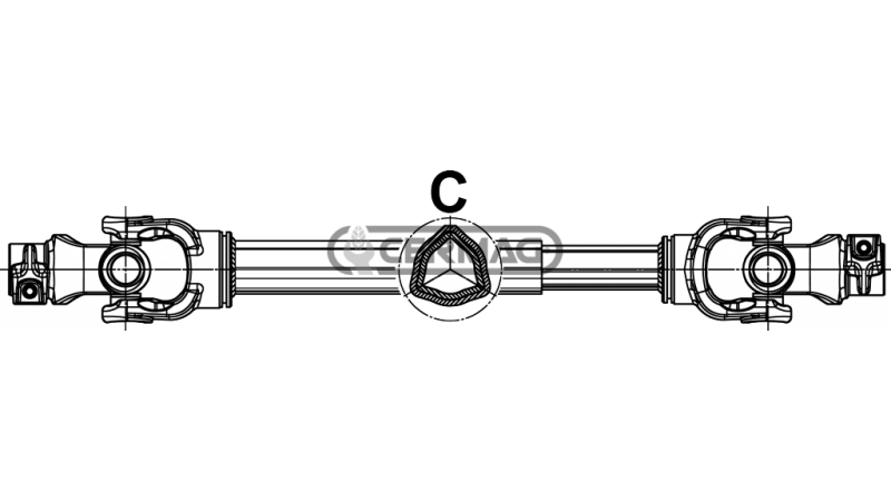 CE HOMOLOGIRANA KARDANSKA GRED    kat. 5 dolžine 1300mm (C)  