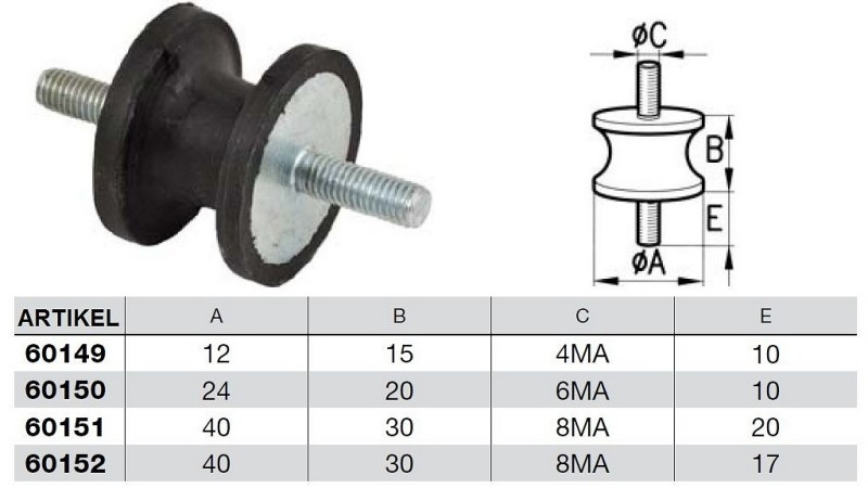 VIBRACIJSKI BLAŽILNIK 4MA (5kom)